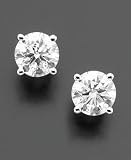 14k White Gold Certified Diamond Stud Earrings (4 ct. t. w.)