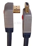 3m Angled Gold Plated HDMI Cable with 90 Degree Plug by Cable Mountain