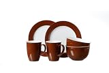 Ritzenhoff & Breker 598247 Frühstücksset Doppio 6-teilig für 2 Personen, braun