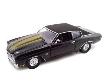 1970 Chevrolet Chevelle Ss 454 Black 1/24 Diecast Car