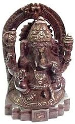 Ganesh Antique Finish - 6.5" High Statue