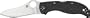 Spyderco Stretch ZDP-189 Carbon Fiber Plain Edge Knife, Black
