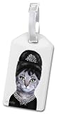 from Luggage Tags Audrey Hepburn Cat Luggage Tag
