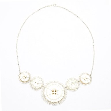 Vintage Button Necklace by Judith Brown