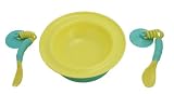 Stay-Put Cutlery+Bowl Set