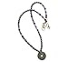 Amethyst, Hematite and Onyx Transformation Necklace with Coin - 21 1/2