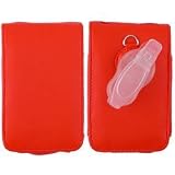 Synthetic Leather Flip Case for Apple iPod 30GB Video 5G with Belt Clip, Lanyard, and Screen Protector Mesa Red