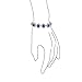 Bling Jewelry Bridal Crown Halo Large Royal Blue Oval CZ Fashion Tennis Statement Bracelet For Women Wedding Prom Simulated Sapphire Cubic Zirconia Silver Plated Brass