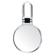 Danielle Folding Hand Held Mirror with 10x Magnification True Image, Chrome