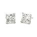 2.00 C.T. T.W. Princess-Cut Cz Stud Earrings In 14kt White Gold