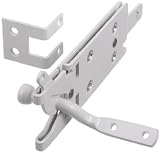 Gate Hardware: National #N342-840 White Fence Gate Latch