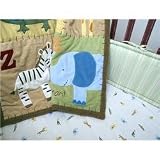 T is for Tiger Fitted Sheet by Kidsline