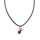 Miami Heat Official Logo 18" Leather Necklace