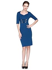 Cotton/Polyester Vintage Cocktail Bodycon Dress/Evening Dress/Prom Dress/Party Dress/Wedding Dress 