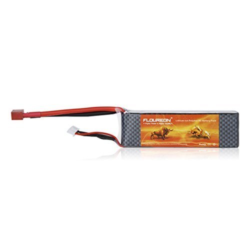 FLOUREON 3S 25C 11.1V 2200mAh Li-Polymer Lipo RC Battery Pack with Deans Connector Plug for RC Airplane, RC Helicopter, RC Car, RC Truck, RC Boat, Mini Helicopter