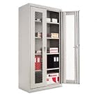 Alera 80417 36 by 18 by 72-Inch Storage Cabinet with See-Thru Mesh Doors with 4 Shelves,... by Alera