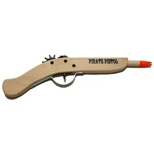 Wooden Rubber Band Pirate Pistol