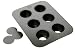 Amco Molten Non-stick Cake Pans 6 Cups, each cup 3 x 2