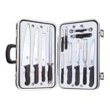 RH Forschner by Victorinox 14-Piece Gourmet Cutlery Set, Rosewood Handles with Attache Case