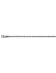 14K White Gold Bead 2.5mm Necklace 18 Inch