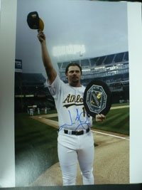 Giambi, Jason (Oakland Athletics) Autographed/Hand Signed 11x14
