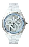 DKNY 3-Hand White/Blue Plastic Women's watch #NY8751A