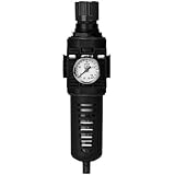 RTI Regulator/Filter 1/2 NPT 0-120 PSI- RTI AIR LINE FILTER WATER TRAP REGULATOR-HVLP Spray Gun