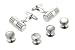 Silver plated and mother of pearl cufflinks and shirt stud formal set with presentation box. Made in the U.S.A