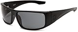 IMAGE OF Spy Optic Men's Cooper XL 670036374129 Wrap Sunglasses,Matte Black Frame/Grey Lens,One Size