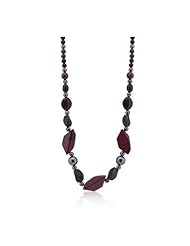 Geometric Dark Stones Necklace