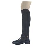 Dublin Ladies Suede Half Chaps XSmall Black