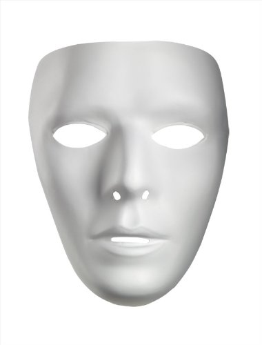 Adult Blank Male Mask - Adult Std.
