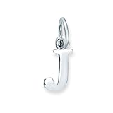 Sterling Silver Initial J Charm