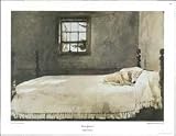 Master Bedroom - Artist: Andrew Wyeth - Art Print Poster Size: 19.00 by 15.75 inches