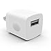 Best Quality iPhone Charger with IC Chip 5W/1Amp USB Wall Charger Compatible With iPhone 6, iPhone 6 Plus, iPhone 5S,4S,iPad,iPod And Samsung (WHITE)