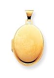 14k Polished Oval Locket