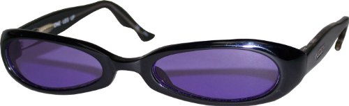Porn Star Optics STILETTO Black Sunglasses with Purple Polycarbonate Lenses