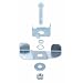 E.R. Wagner CSTR-BRKIT-01 Steel Brake Kit for 600,900 and General Purpose Casters