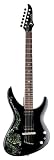 Luna Andromeda Double Cutaway Electric Guitar, Dragon