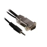 C2G 40688 35FT PLENUM HD15 M/F UXGA CBL W/ AUDIO