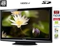 PANASONIC TX-PF46S10 Plasma Screen + E1000 Black Glass TV Stand