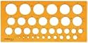 Rumold Kreisschablone/2810 270x130x2 mm orange transparent Kunststoff