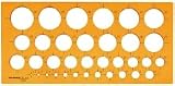 Produkt-Bild: Rumold Kreisschablone/2810 270x130x2 mm orange transparent Kunststoff