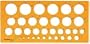 Rumold Kreisschablone/2810 270x130x2 mm orange transparent Kunststoff