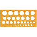 Rumold Kreisschablone/2810 270x130x2 mm orange transparent Kunststoff