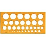 Rumold Kreisschablone/2810 270x130x2 mm orange transparent Kunststoffvon "Rumold"