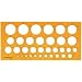 Rumold Kreisschablone/2810 270x130x2 mm orange transparent Kunststoff