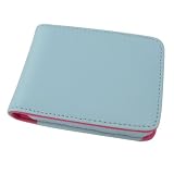 Leather Case for iPod Gen3 nano, Blue / Hot Pink