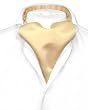 Vesuvio Napoli ASCOT Solid GOLD Color Cravat Men's Neck Tie