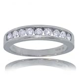 White Gold Anniversary Wedding Ring 1/2 Carat Diamond